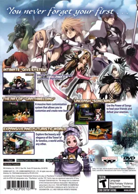Ar tonelico - Melody of Elemia box cover back
